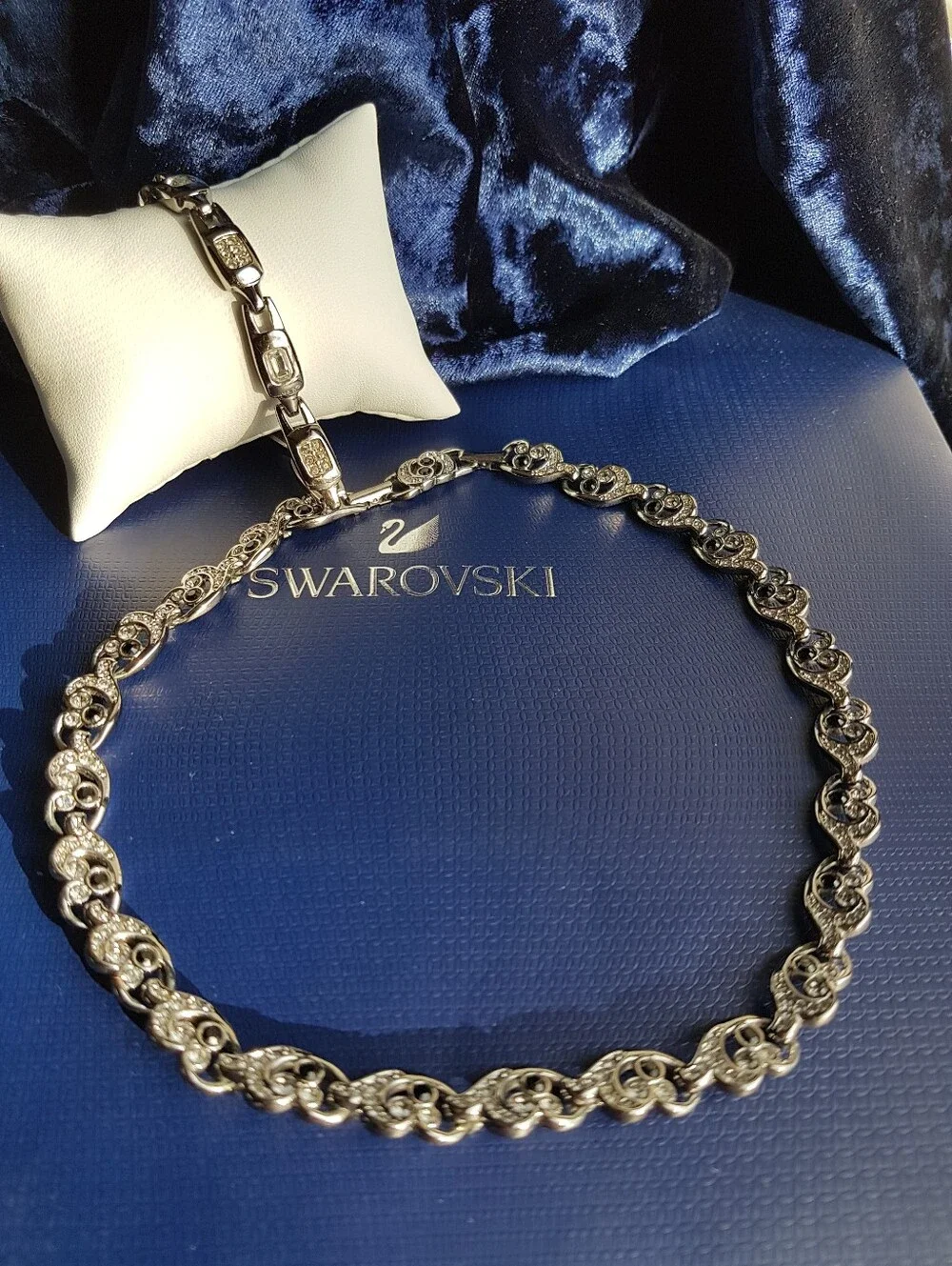Swarovski authentic gunmetal